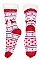 Pack of (12 Pairs) Slipper Socks Reindeer Patterns Assorted Colors FM-SO415