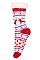 Pack of (12 Pairs) Slipper Socks Reindeer Patterns Assorted Colors FM-SO415