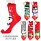Pack of (12 Pairs) Assorted CHRISTMAS THEMED Winter Socks