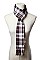 PACK OF 12 STYLISH ASSORTED COLOR PLAID SCARVES