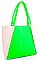 TRENDY NEON TWO TONE TOTE BAG