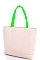 TRENDY NEON TWO TONE TOTE BAG