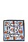CHAIN PRINT FRAMED SQUARE NECKERCHIEF