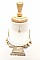 STYLISH FASHION ANCIENT COINAGE STATEMENT NECKLACE AND EARRING SET JYSQ-1636