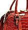 Jewel Top Rhinestone Croc Patent TOP QUALITY Satchel