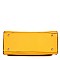 STRUCTURED PADLOCK ACCENT SATCHEL SET