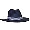 Brim Hat with Striped Band
