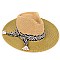 2Tone Aztec Band Panama Straw Hat