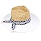 2Tone Aztec Band Panama Straw Hat
