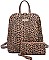 2 IN 1 Leoprad Print Backpack With Wallet
