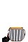 TRENDY STRIPPED DESIGNER CROSSBODY / FANNYPACK