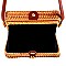 Woven Bamboo Boxy Shoulder Bag MH-SW19497