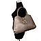 Buckle Accent Medium Size Satchel
