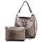 Ostrich Croc 2-in-1 Shoulder Bag