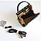 Retro Car Shaped Pad-Lock Crossbody Bag