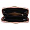 Ostrich Scarfed Top Handle 2-in-1 Satchel