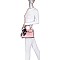 Ostrich Scarfed Top Handle 2-in-1 Satchel
