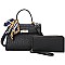 Ostrich Scarfed Top Handle 2-in-1 Satchel