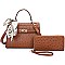 Ostrich Scarfed Top Handle 2-in-1 Satchel