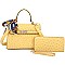 Ostrich Scarfed Top Handle 2-in-1 Satchel