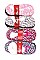 PACK OF 12 ELEGANT RIBBON ACCENT INDOOR SLIPPER SHOES