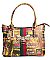 4-in-1  Graffiti Bee Stripe ACCENT Satchel Bag Value Set