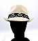Paper Straw Fedora Hat