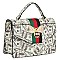 Queen Bee Stripe Lucky 100 Dollar Flap 2-in-1 Satchel