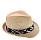 Paper Straw Fedora Hat