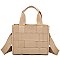 Canvas Seatbelt Woven Tote Bag