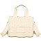 Canvas Seatbelt Woven Tote Bag