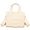 Canvas Seatbelt Woven Tote Bag