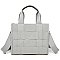 Canvas Seatbelt Woven Tote Bag