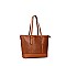 3 IN 1 - OSTRICH TOTE WITH CROSS-BODY & WALLET
