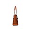 3 IN 1 - OSTRICH TOTE WITH CROSS-BODY & WALLET