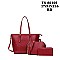 3 IN 1 - OSTRICH TOTE WITH CROSS-BODY & WALLET