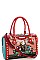 NICOLE LEE STUDDED IRIS BOSTON BAG