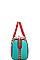 NICOLE LEE STUDDED IRIS BOSTON BAG