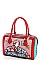 NICOLE LEE STUDDED IRIS BOSTON BAG