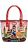 NICOLE LEE LONG STRAPPED CHLOE PRINT TOTE