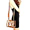 Hardware Accent Transparent Clear Structured Medium Satchel
