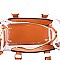 Hardware Accent Transparent Clear Structured Medium Satchel