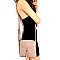 Front Pocket Tasselled Tall Crossbody Bag