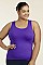 PACK OF 6 PIECES LADIES RACERBACK TANK TOP PLUS SIZE MUTT700X