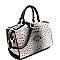 Ostrich Embossed 2-Way Boston Satchel MH-TU7164