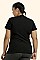 PACK OF 6 PIECES LADIES V-NECK T-SHIRT PLUS SIZE MUTV001X