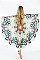 FRINGE ROUND BEACH TOWEL FLOWER PRINT FM-TW113