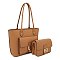 2 IN1 SMOOTH DESIGN TOTE BAG WITH CROSSBODY BAG