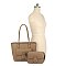 2 IN1 SMOOTH DESIGN TOTE BAG WITH CROSSBODY BAG