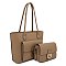 2 IN1 SMOOTH DESIGN TOTE BAG WITH CROSSBODY BAG